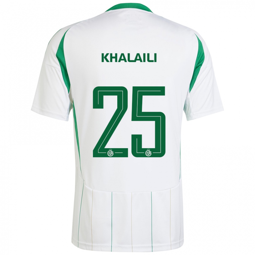 Criança Camisola Anan Khalaili #25 Verde Branco Alternativa 2024/25 Camisa Brasil