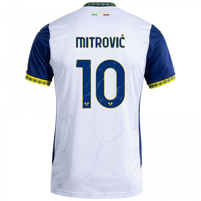 Criança Camisola Stefan Mitrović #10 Azul Branco Alternativa 2024/25 Camisa Brasil