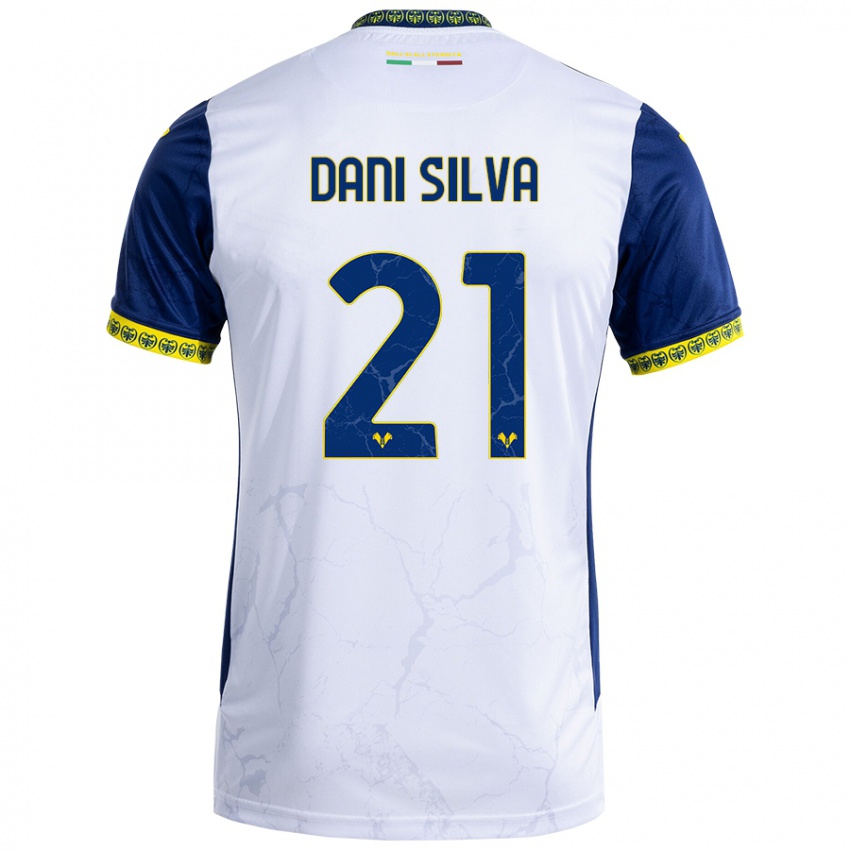 Criança Camisola Dani Silva #21 Azul Branco Alternativa 2024/25 Camisa Brasil