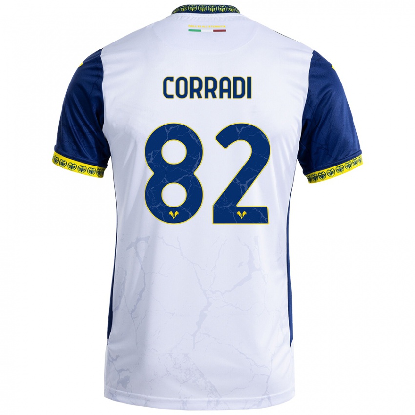 Criança Camisola Christian Corradi #82 Azul Branco Alternativa 2024/25 Camisa Brasil