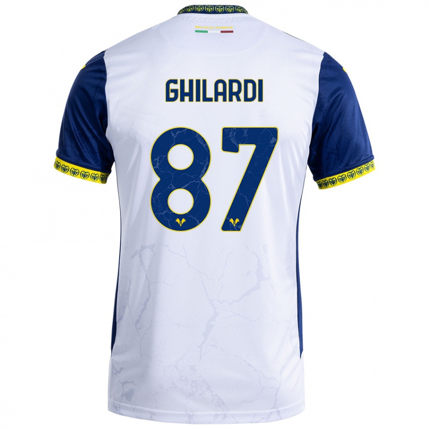 Criança Camisola Daniele Ghilardi #87 Azul Branco Alternativa 2024/25 Camisa Brasil