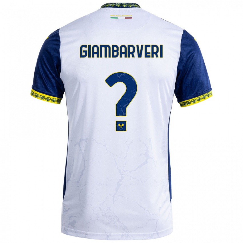 Criança Camisola Mattia Giambarveri #0 Azul Branco Alternativa 2024/25 Camisa Brasil