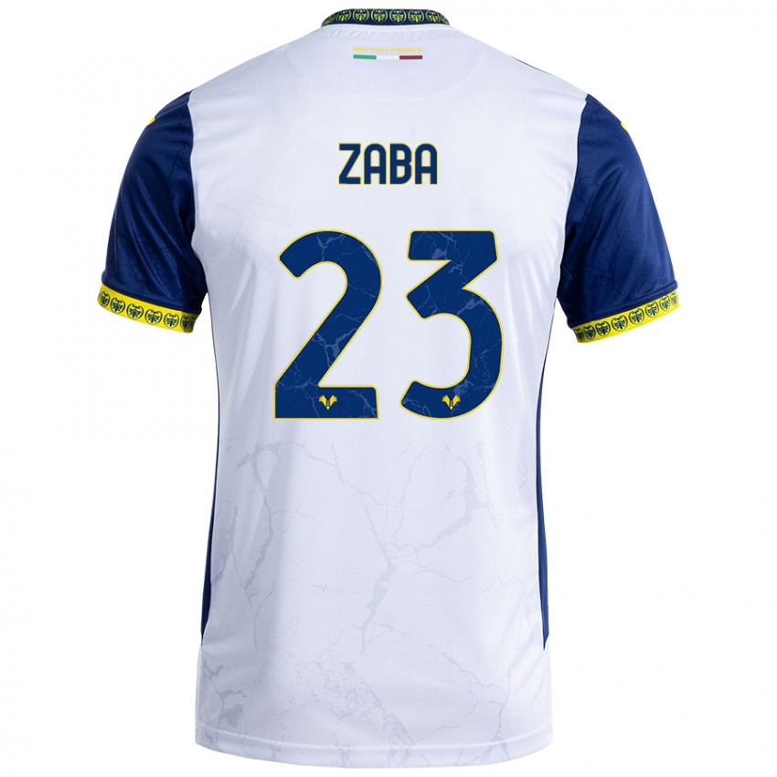 Criança Camisola Nelson Zaba #23 Azul Branco Alternativa 2024/25 Camisa Brasil