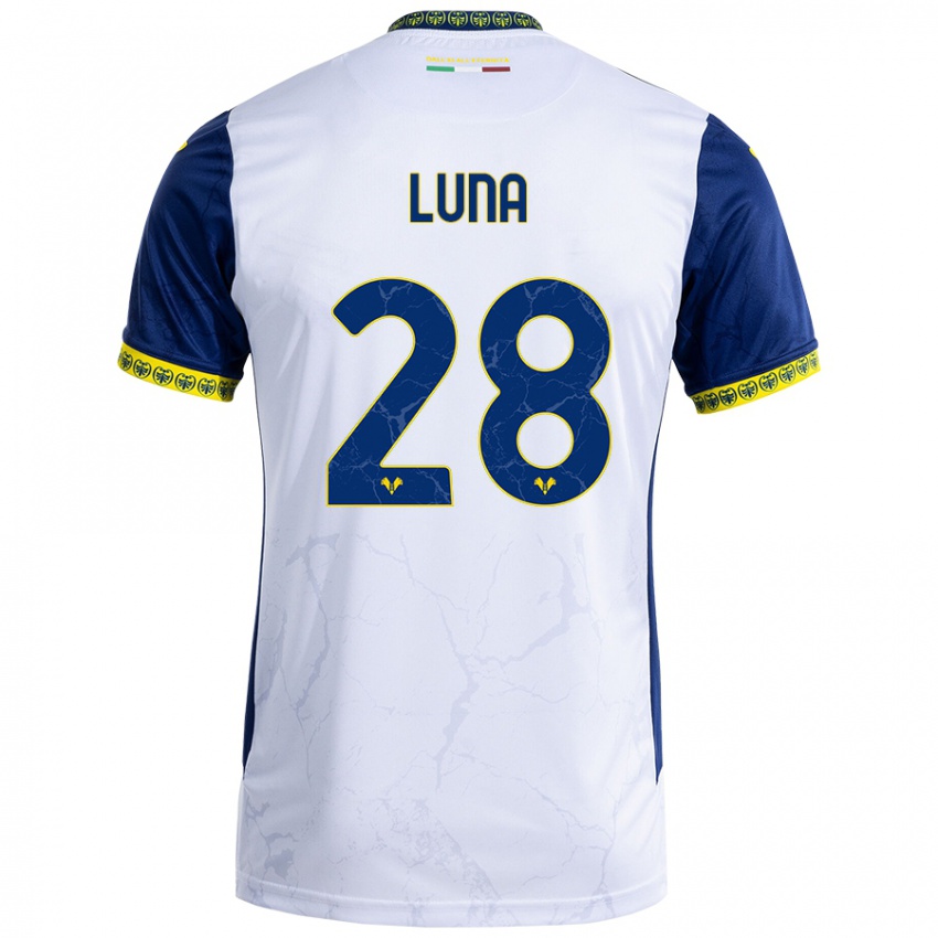 Criança Camisola Agustín Luna #28 Azul Branco Alternativa 2024/25 Camisa Brasil