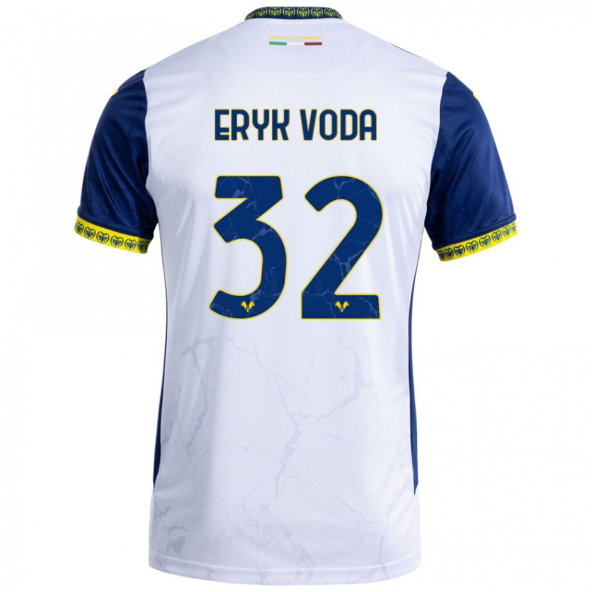 Criança Camisola Andrei Eryk Voda #32 Azul Branco Alternativa 2024/25 Camisa Brasil