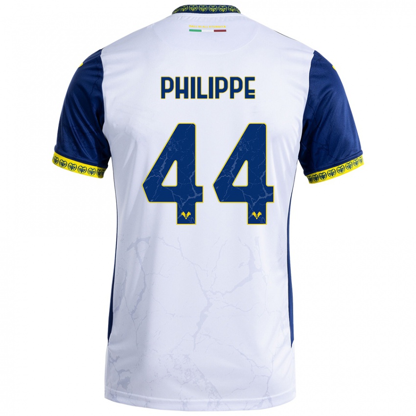 Criança Camisola Mathis Philippe #44 Azul Branco Alternativa 2024/25 Camisa Brasil