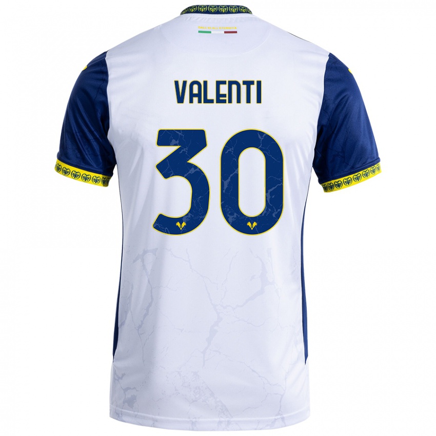 Criança Camisola Francesco Valenti #30 Azul Branco Alternativa 2024/25 Camisa Brasil