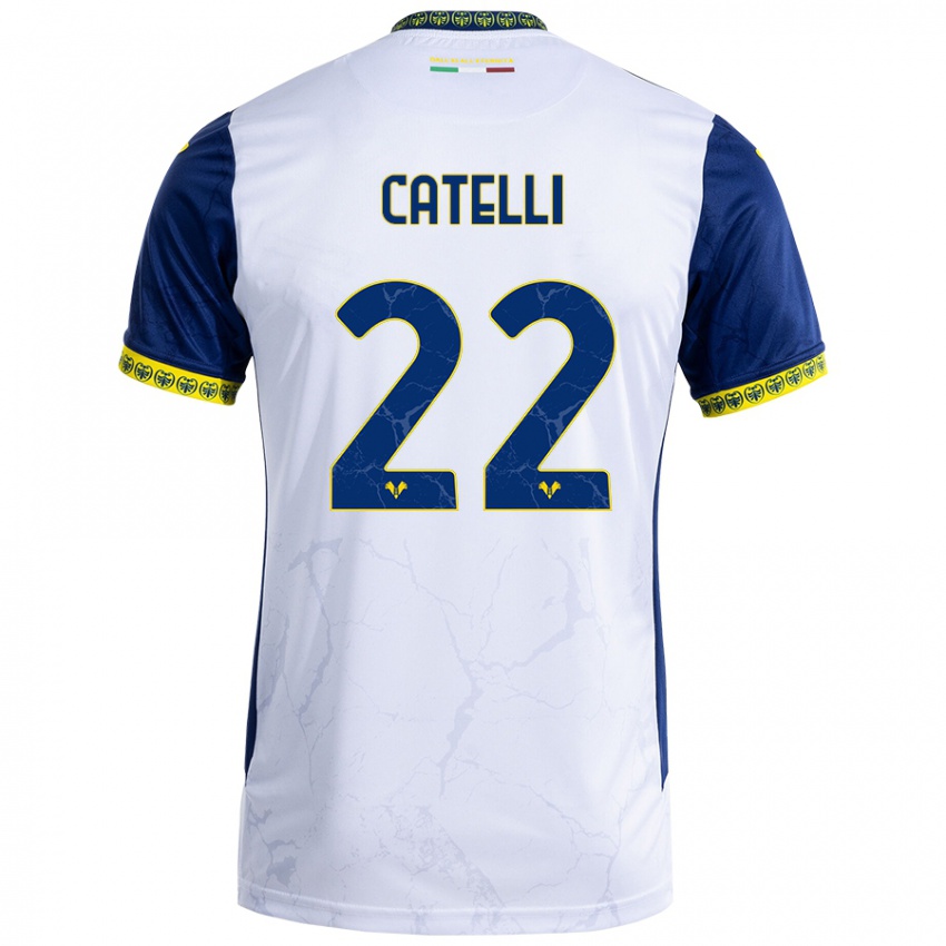 Criança Camisola Anna Catelli #22 Azul Branco Alternativa 2024/25 Camisa Brasil