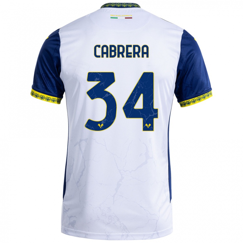 Criança Camisola Ilena Cabrera #34 Azul Branco Alternativa 2024/25 Camisa Brasil