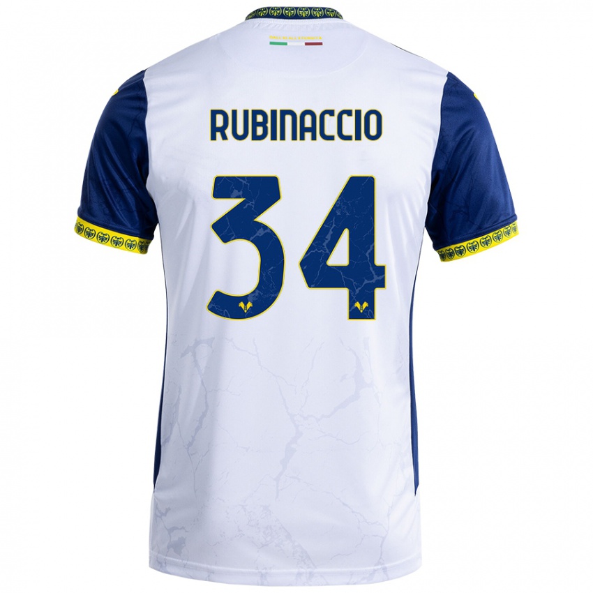 Criança Camisola Nikol Rubinaccio #34 Azul Branco Alternativa 2024/25 Camisa Brasil