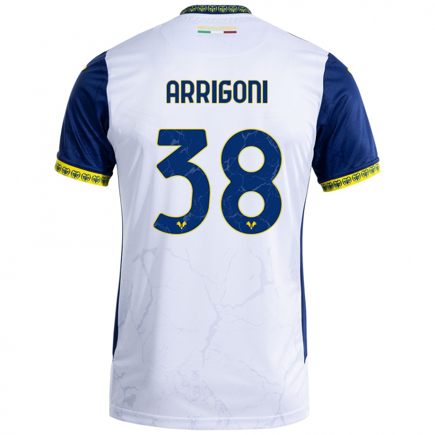 Criança Camisola Arrigoni #38 Azul Branco Alternativa 2024/25 Camisa Brasil