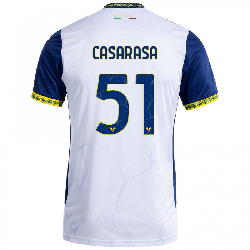 Criança Camisola Asia Casarasa #51 Azul Branco Alternativa 2024/25 Camisa Brasil