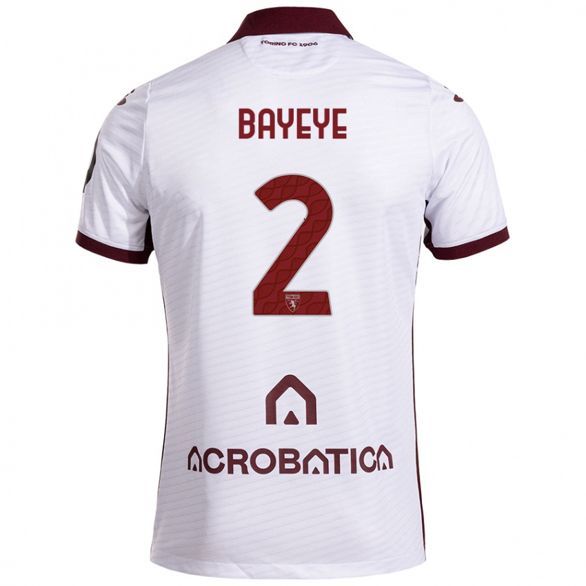 Criança Camisola Brian Bayeye #2 Castanho Branco Alternativa 2024/25 Camisa Brasil