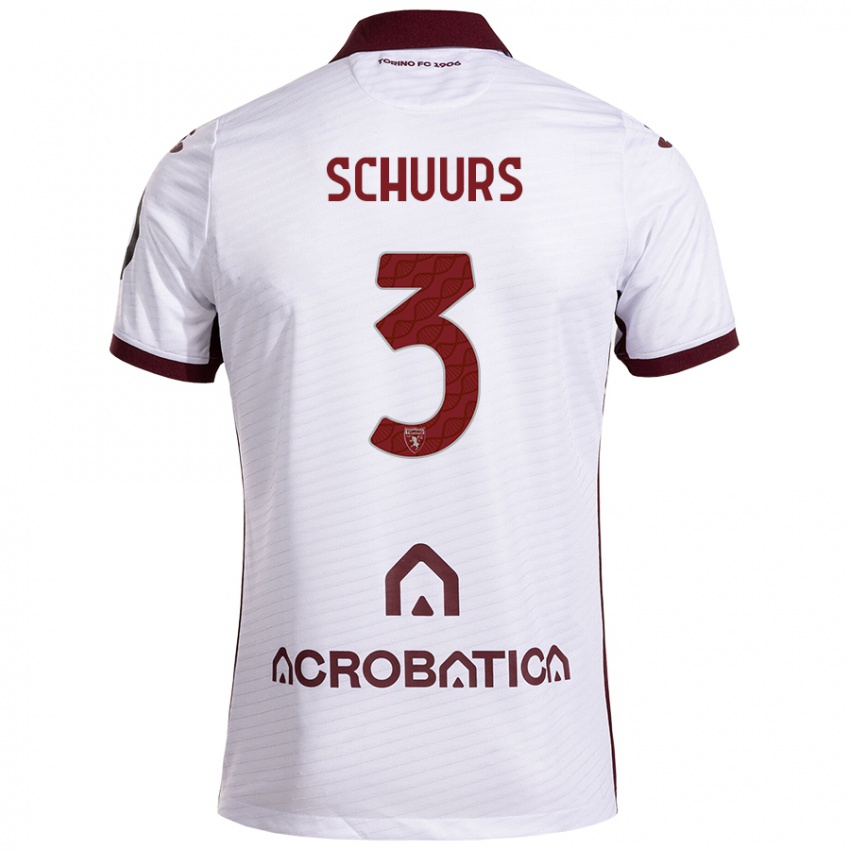 Criança Camisola Perr Schuurs #3 Castanho Branco Alternativa 2024/25 Camisa Brasil