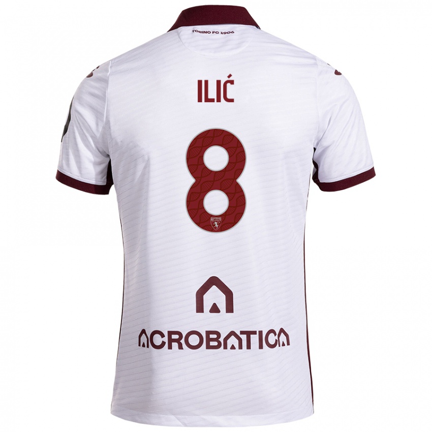 Criança Camisola Ivan Ilić #8 Castanho Branco Alternativa 2024/25 Camisa Brasil