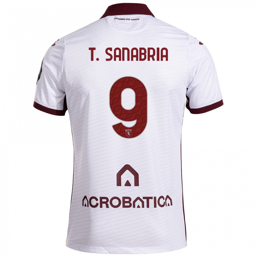 Criança Camisola Antonio Sanabria #9 Castanho Branco Alternativa 2024/25 Camisa Brasil