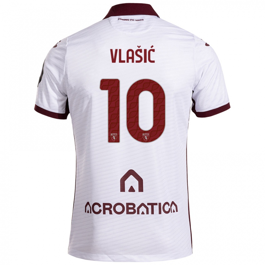 Criança Camisola Nikola Vlašić #10 Castanho Branco Alternativa 2024/25 Camisa Brasil