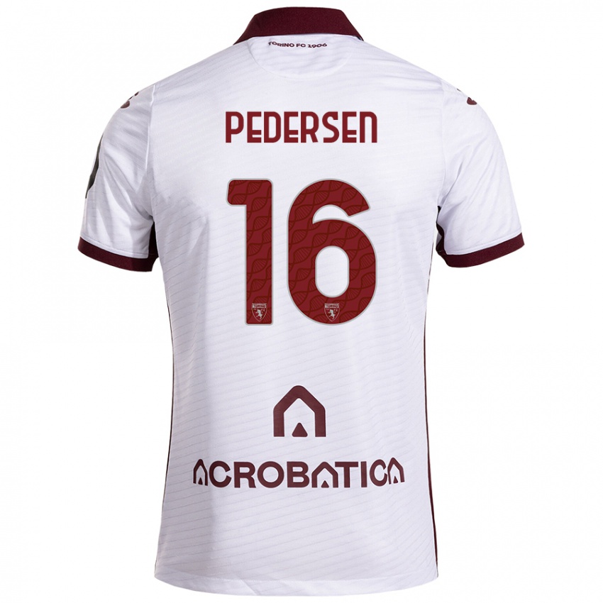 Criança Camisola Marcus Pedersen #16 Castanho Branco Alternativa 2024/25 Camisa Brasil