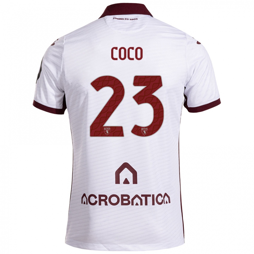 Criança Camisola Saúl Coco #23 Castanho Branco Alternativa 2024/25 Camisa Brasil