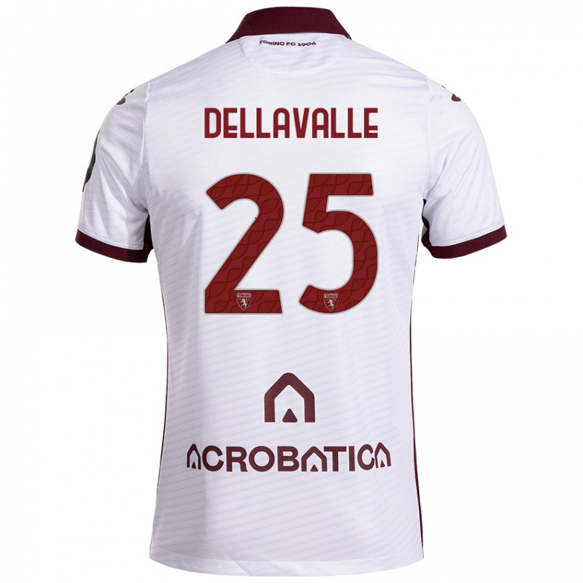 Criança Camisola Alessandro Dellavalle #25 Castanho Branco Alternativa 2024/25 Camisa Brasil