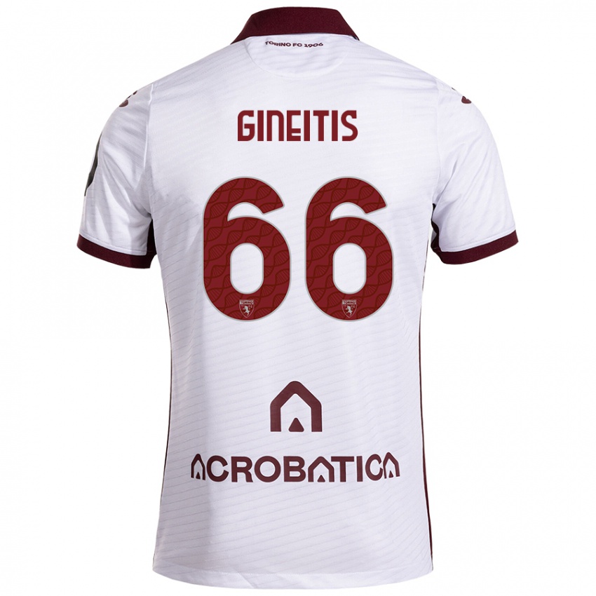 Criança Camisola Gvidas Gineitis #66 Castanho Branco Alternativa 2024/25 Camisa Brasil