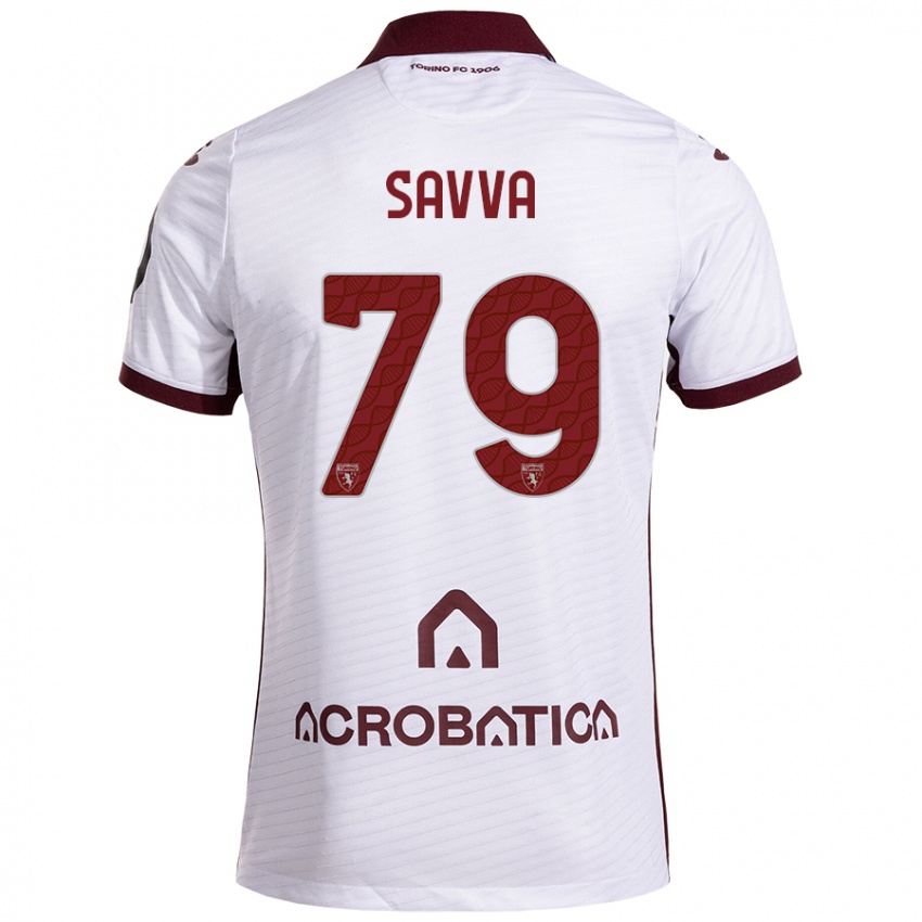 Criança Camisola Zanos Savva #79 Castanho Branco Alternativa 2024/25 Camisa Brasil