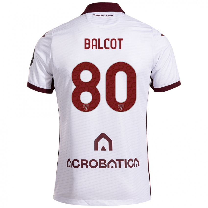 Criança Camisola Côme Bianay Balcot #80 Castanho Branco Alternativa 2024/25 Camisa Brasil