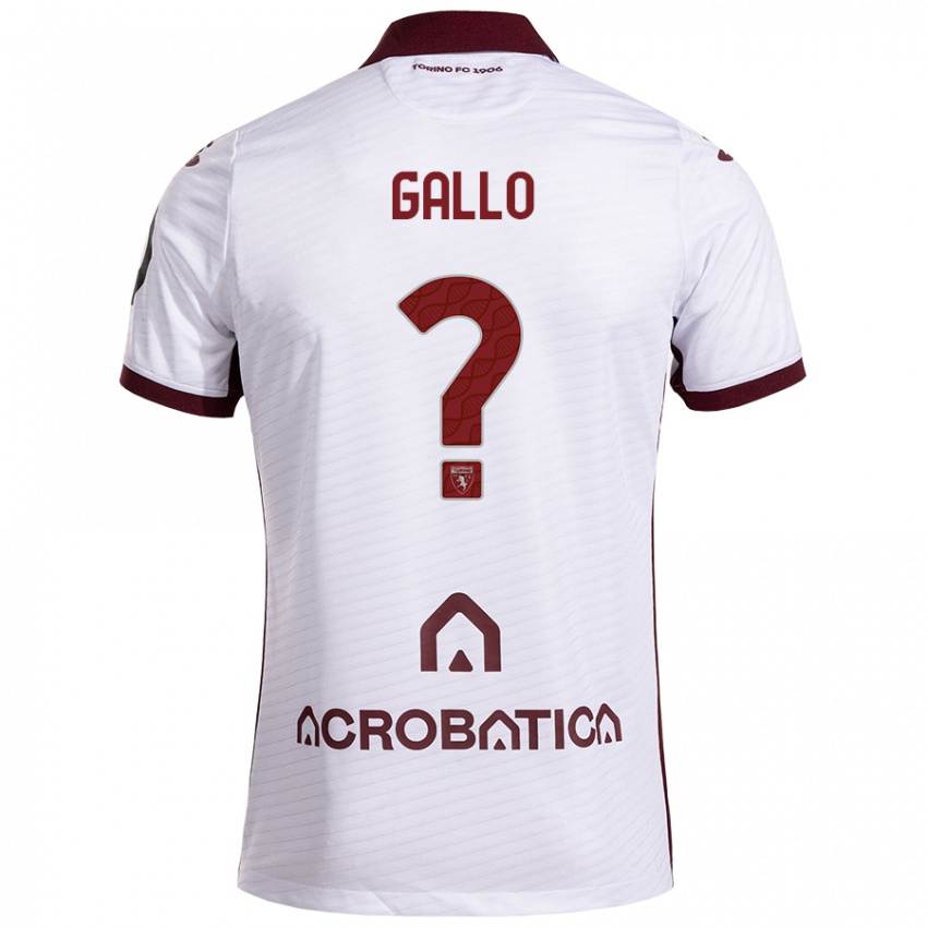 Criança Camisola Tommaso Gallo #0 Castanho Branco Alternativa 2024/25 Camisa Brasil