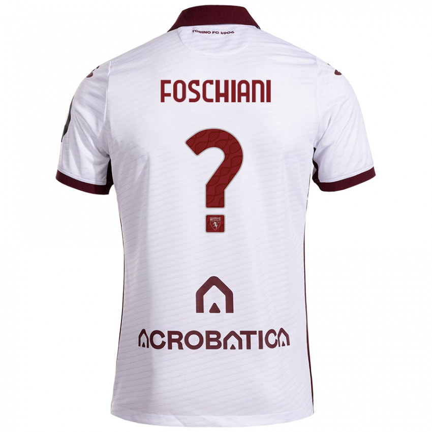 Criança Camisola Francesco Foschiani #0 Castanho Branco Alternativa 2024/25 Camisa Brasil