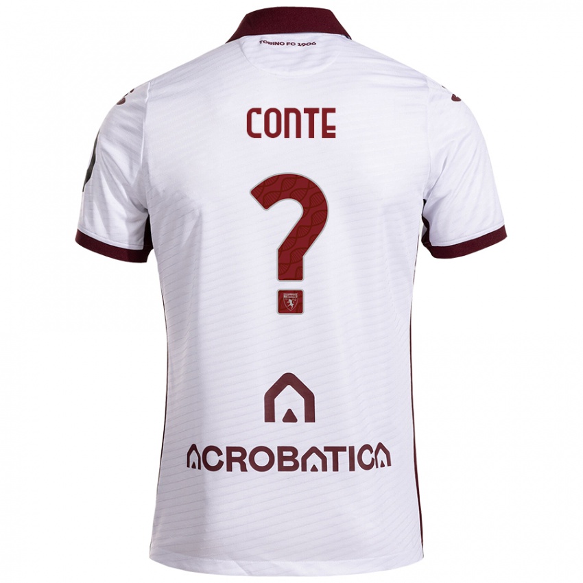 Criança Camisola Gioele Conte #0 Castanho Branco Alternativa 2024/25 Camisa Brasil