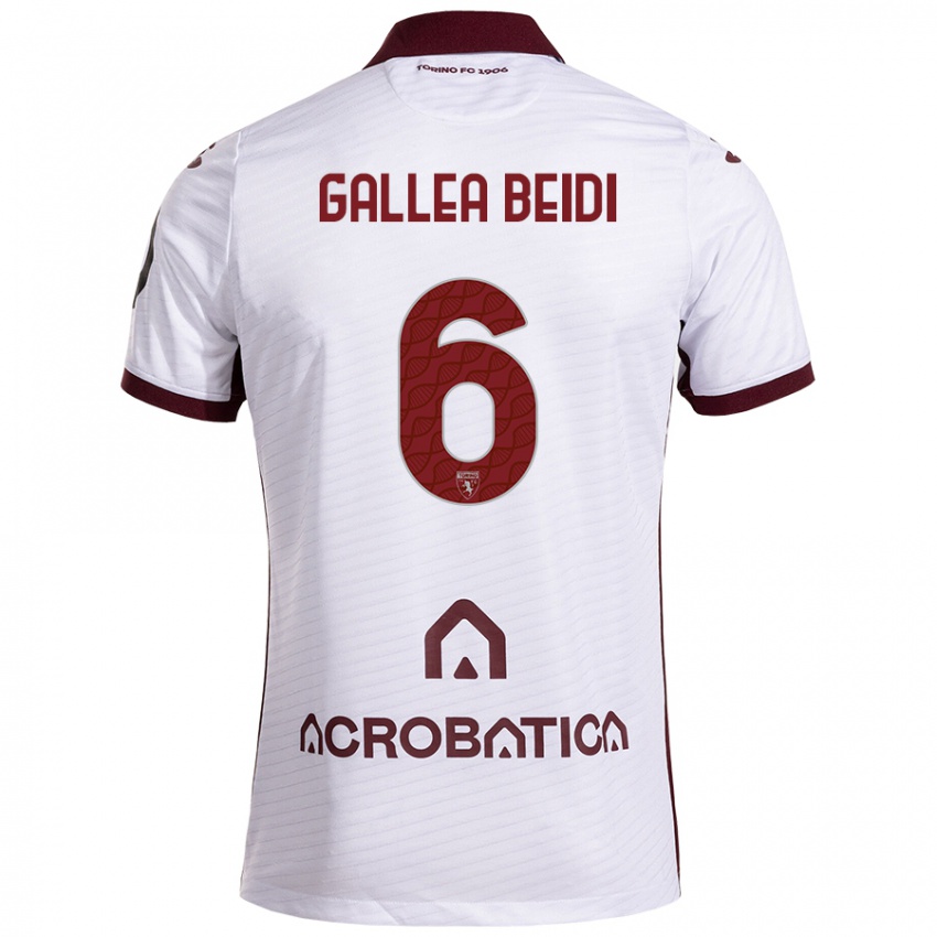 Criança Camisola Francesco Gallea Beidi #6 Castanho Branco Alternativa 2024/25 Camisa Brasil