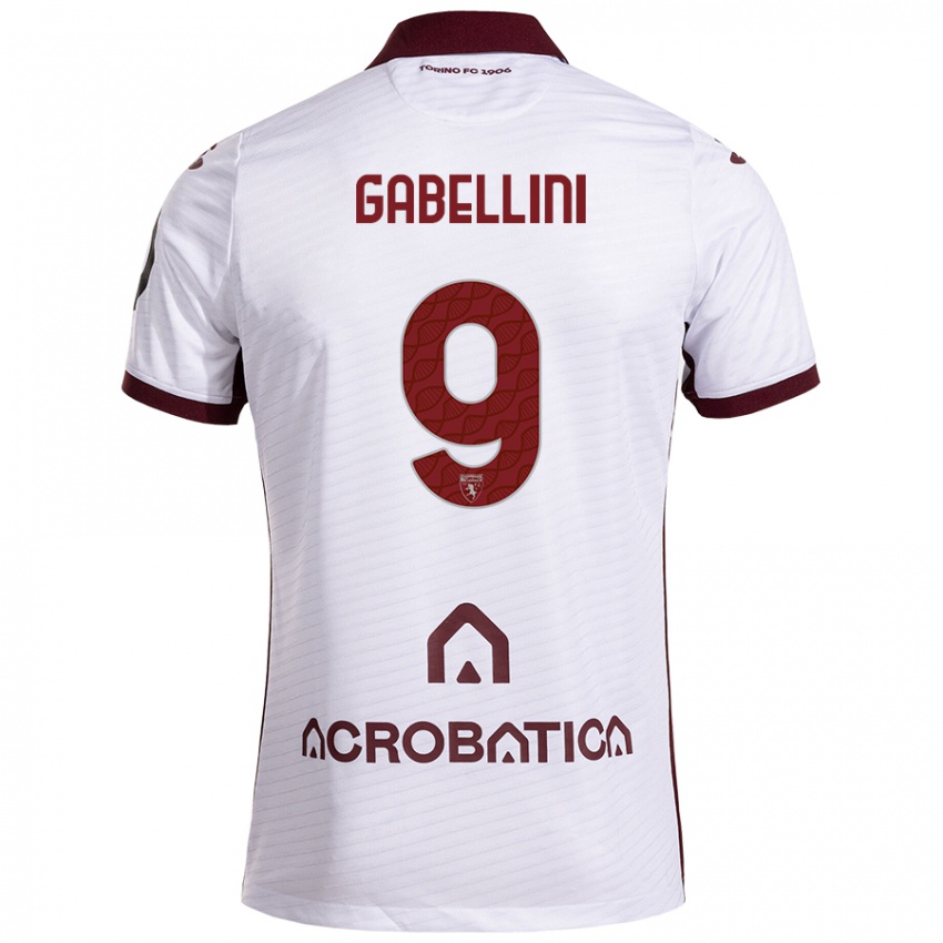 Criança Camisola Tommaso Gabellini #9 Castanho Branco Alternativa 2024/25 Camisa Brasil