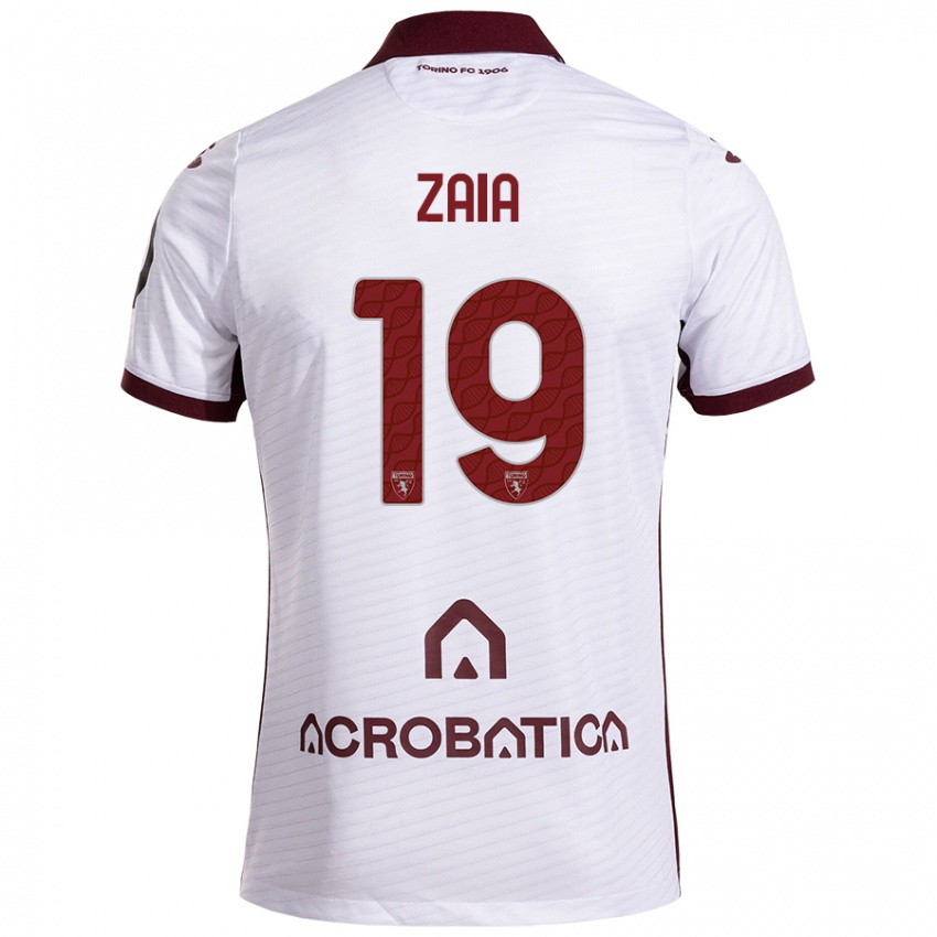 Criança Camisola Edoardo Zaia #19 Castanho Branco Alternativa 2024/25 Camisa Brasil