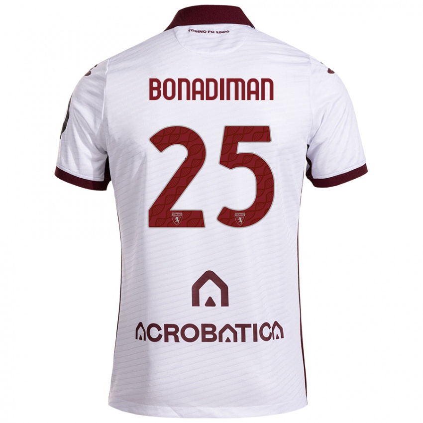 Criança Camisola Matteo Bonadiman #25 Castanho Branco Alternativa 2024/25 Camisa Brasil