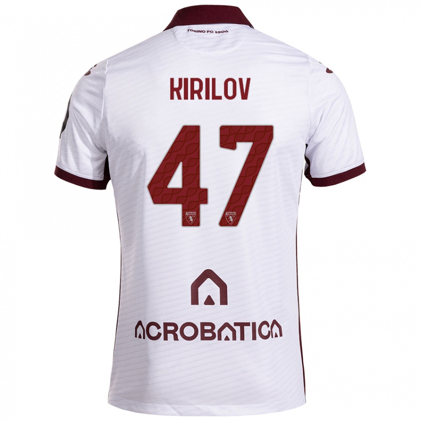 Criança Camisola Martin Kirilov #47 Castanho Branco Alternativa 2024/25 Camisa Brasil