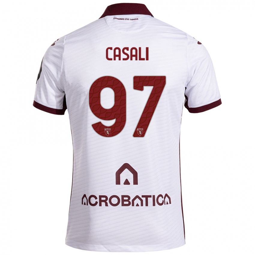 Criança Camisola Michele Casali #97 Castanho Branco Alternativa 2024/25 Camisa Brasil