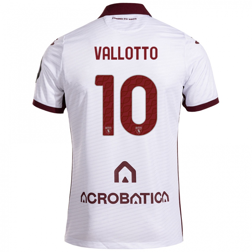 Criança Camisola Greta Vallotto #10 Castanho Branco Alternativa 2024/25 Camisa Brasil