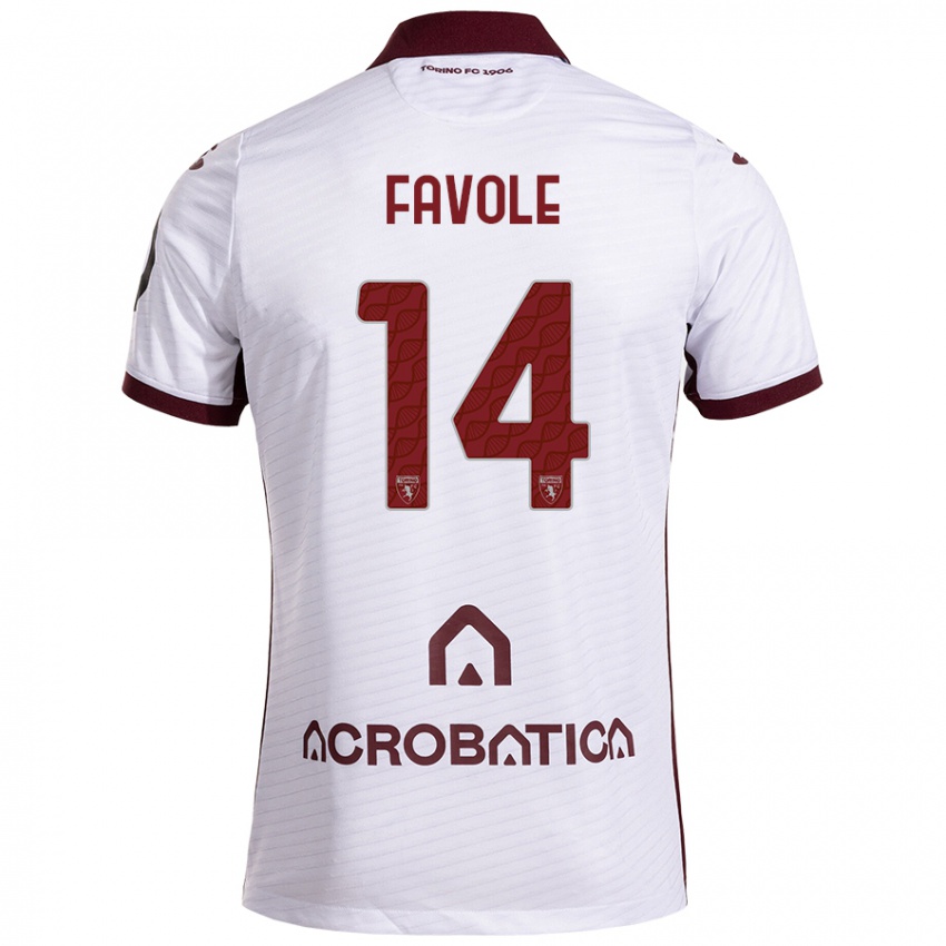 Criança Camisola Annalisa Favole #14 Castanho Branco Alternativa 2024/25 Camisa Brasil