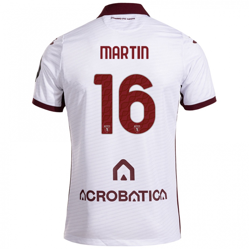 Criança Camisola Francesca Martin #16 Castanho Branco Alternativa 2024/25 Camisa Brasil