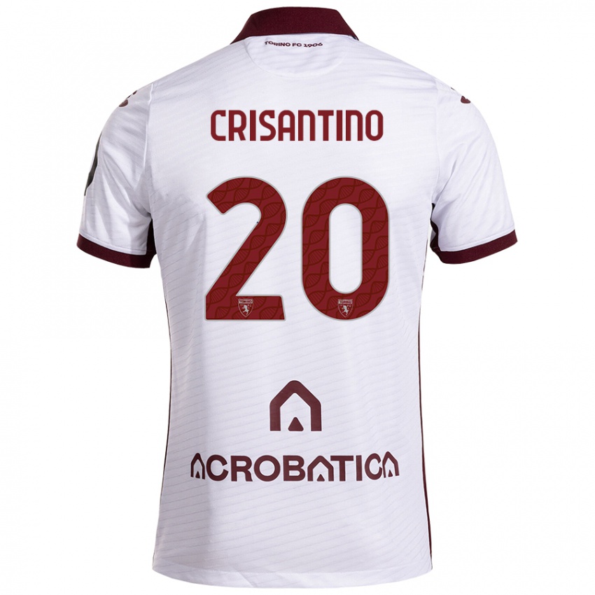 Criança Camisola Giulia Crisantino #20 Castanho Branco Alternativa 2024/25 Camisa Brasil