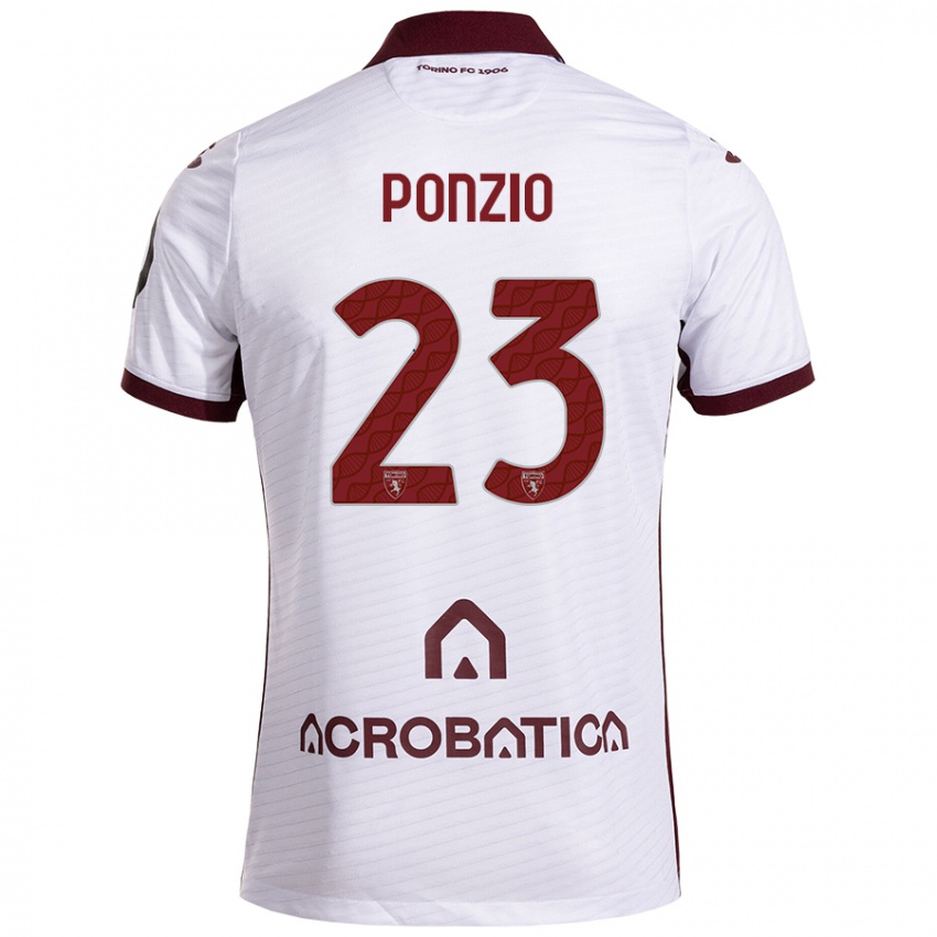 Criança Camisola Erika Ponzio #23 Castanho Branco Alternativa 2024/25 Camisa Brasil