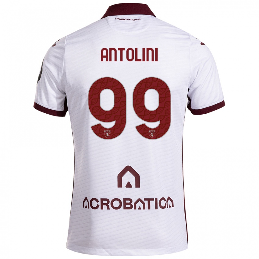 Criança Camisola Jacopo Antolini #99 Castanho Branco Alternativa 2024/25 Camisa Brasil