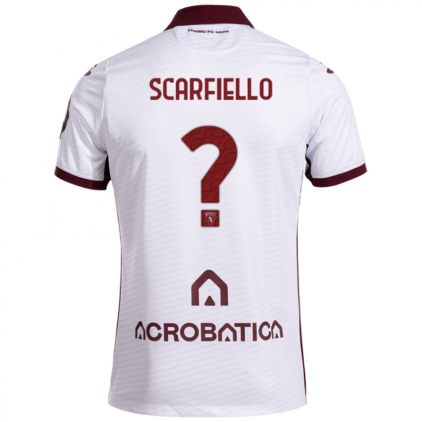 Criança Camisola Luca Scarfiello #0 Castanho Branco Alternativa 2024/25 Camisa Brasil