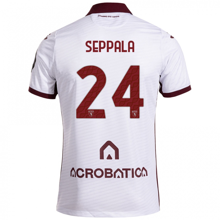 Criança Camisola Rosa Lappi-Seppälä #24 Castanho Branco Alternativa 2024/25 Camisa Brasil