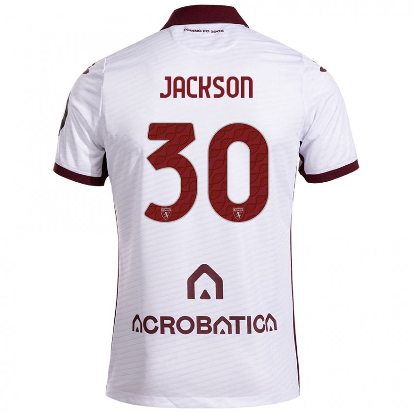 Criança Camisola Michael Jackson #30 Castanho Branco Alternativa 2024/25 Camisa Brasil