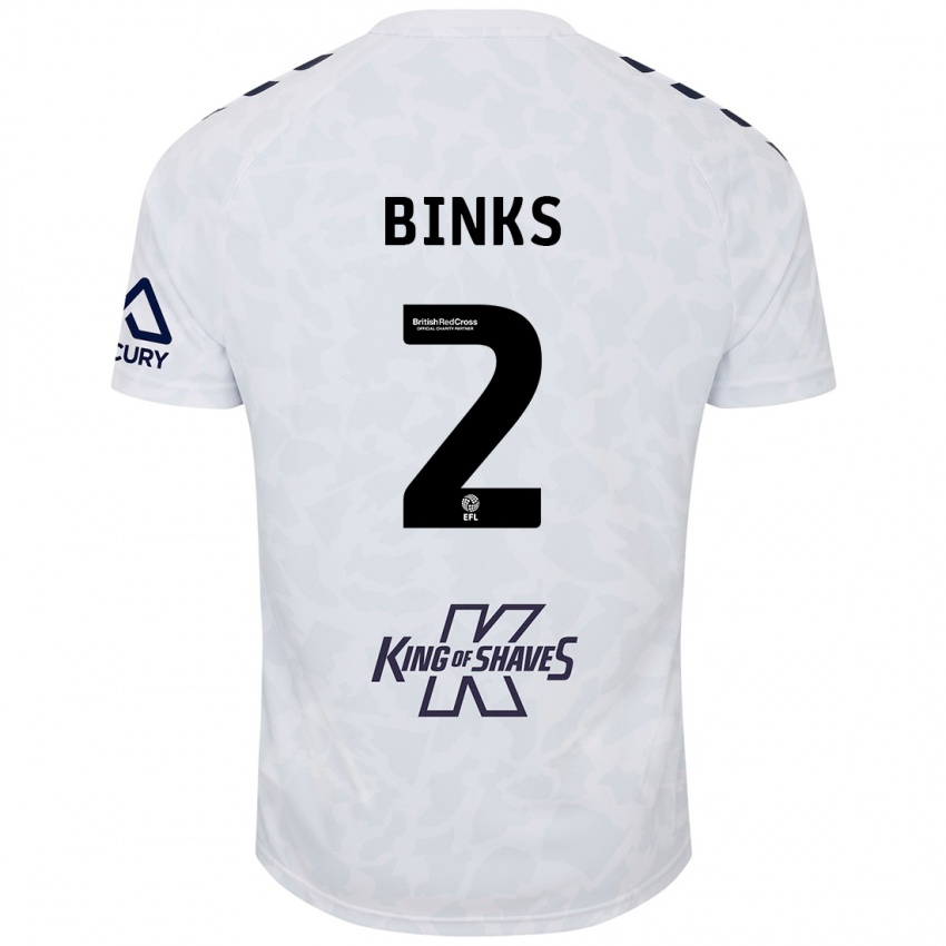 Criança Camisola Luis Binks #2 Branco Alternativa 2024/25 Camisa Brasil