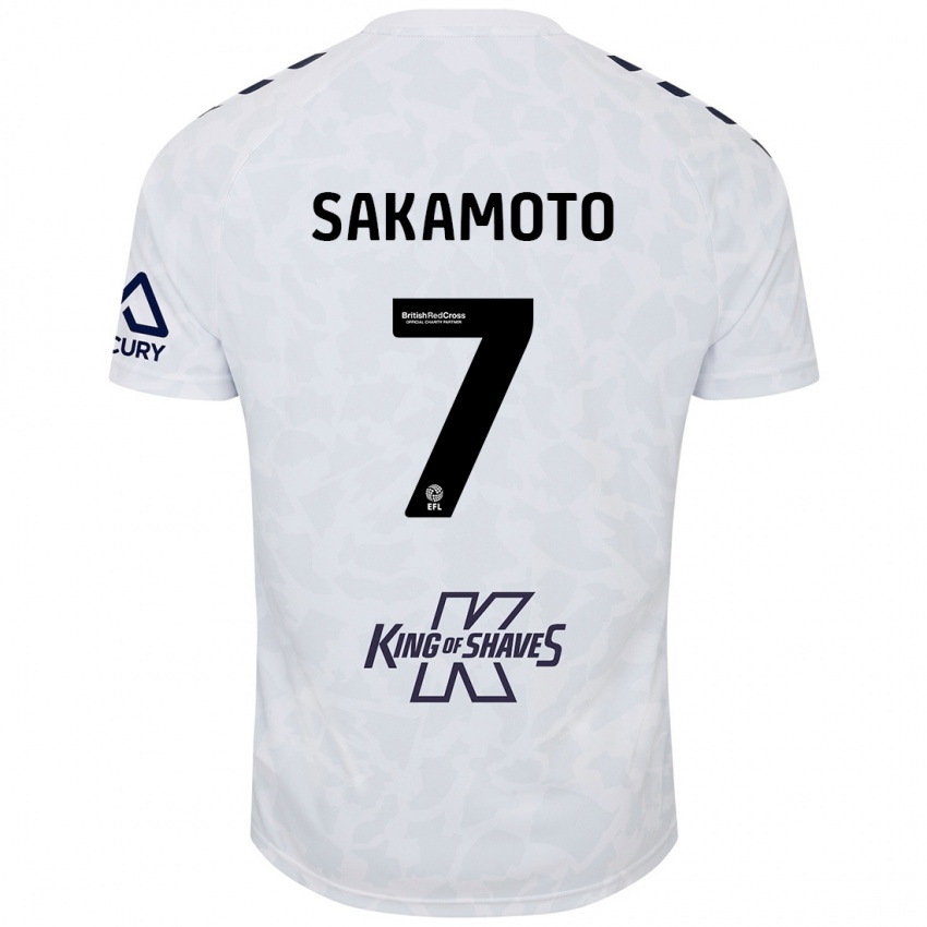 Criança Camisola Tatsuhiro Sakamoto #7 Branco Alternativa 2024/25 Camisa Brasil