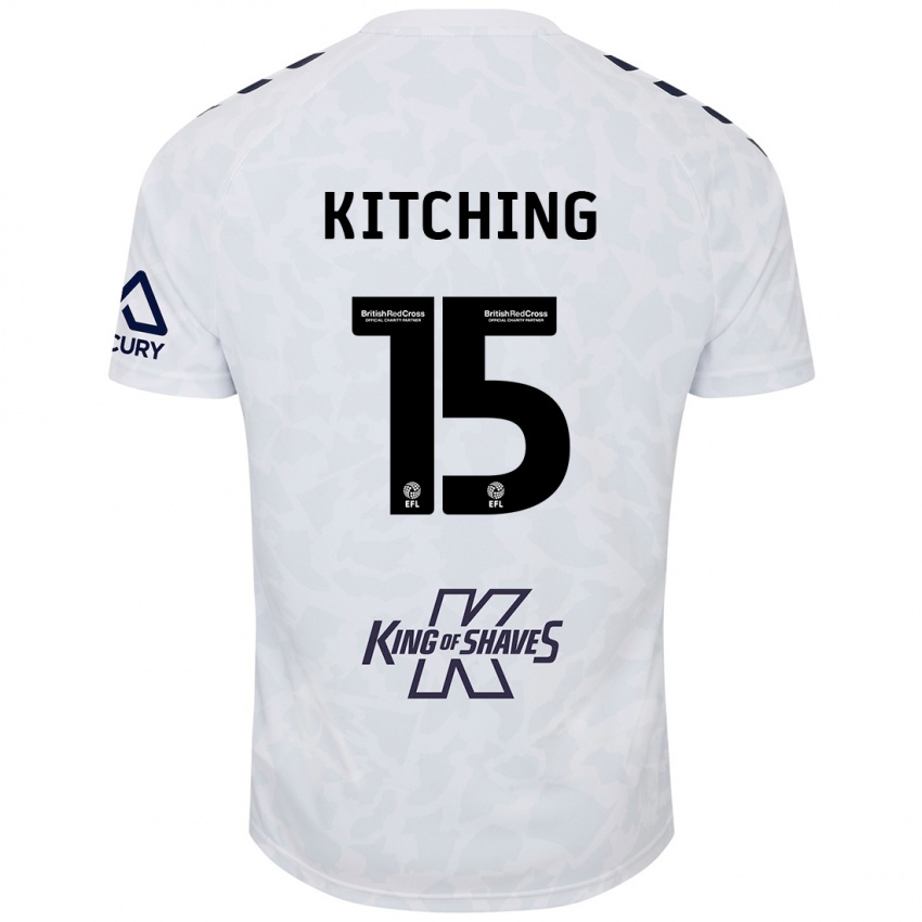 Criança Camisola Liam Kitching #15 Branco Alternativa 2024/25 Camisa Brasil