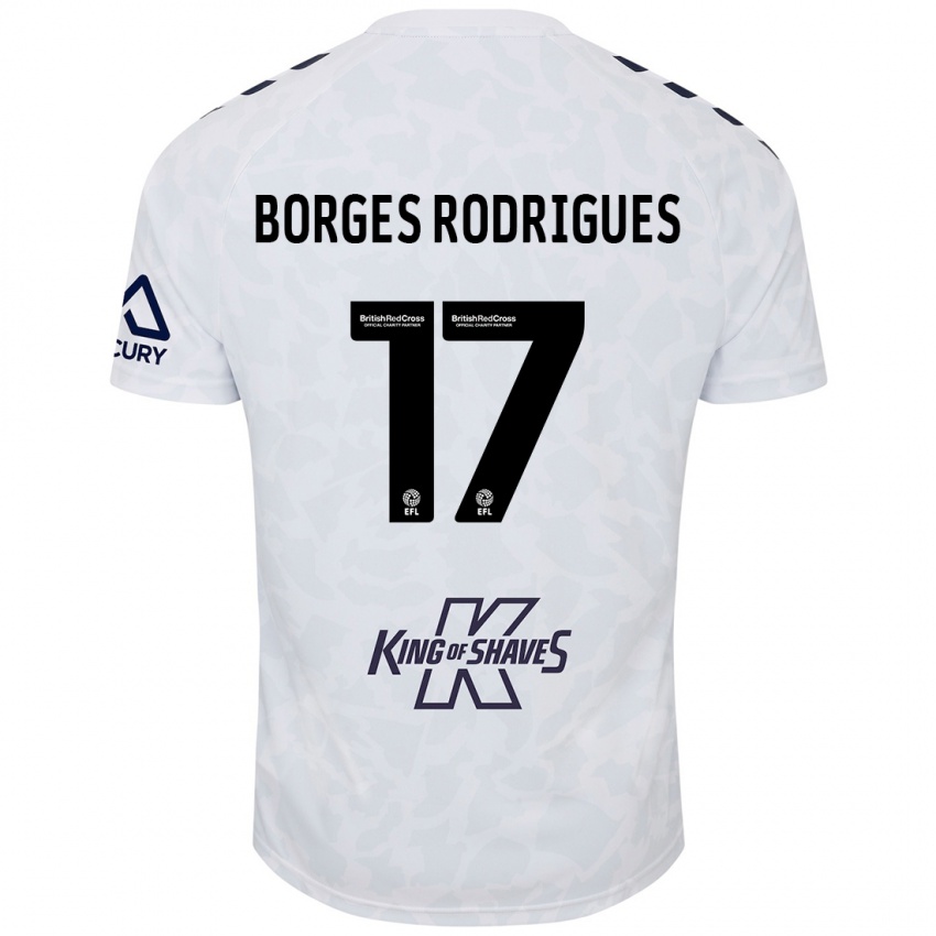 Criança Camisola Raphael Borges Rodrigues #17 Branco Alternativa 2024/25 Camisa Brasil