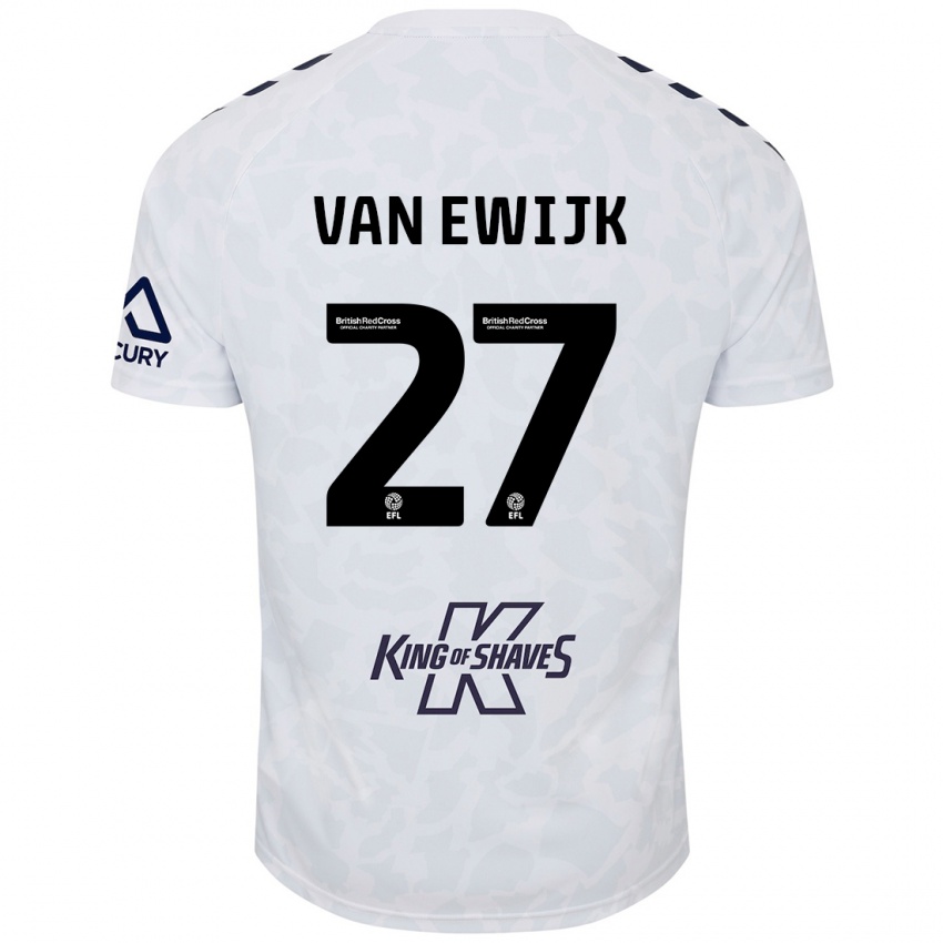 Criança Camisola Milan Van Ewijk #27 Branco Alternativa 2024/25 Camisa Brasil